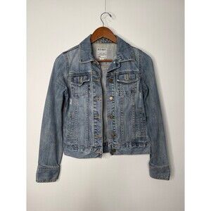 Old Navy Light Blue Denim Jean Jacket - Women's Classic Trucker XS